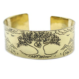 Brass Tibetan Bracelet - Tree of Life