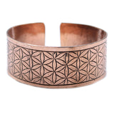 Copper Tibetan Bracelet - Flower of Life - Hira Online