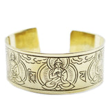 Brass Tibetan Bracelet - Five Buddha - Hira Online