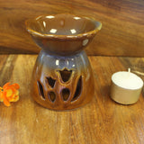 Yin-Yang Value Tulip Design Oil Burner - Amber