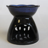Yin-Yang Value Tulip Design Oil Burner - Black & Blue - Hira Online