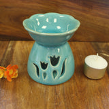 Yin-Yang Value Tulip Design Oil Burner - Green