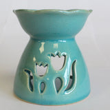 Yin-Yang Value Tulip Design Oil Burner - Green - Hira Online