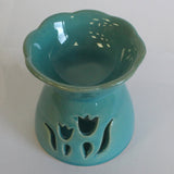 Yin-Yang Value Tulip Design Oil Burner - Green - Hira Online